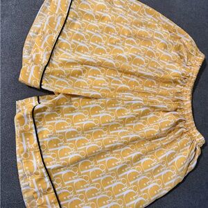 Bravest Studios Men's Christian Dior White and Yellow Shorts